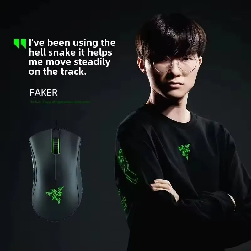 Ratón para juegos con cable Razer Purgatory Viper Edición Estándar 6400DPI, producto de la marca, regalo de cumpleaños o graduación