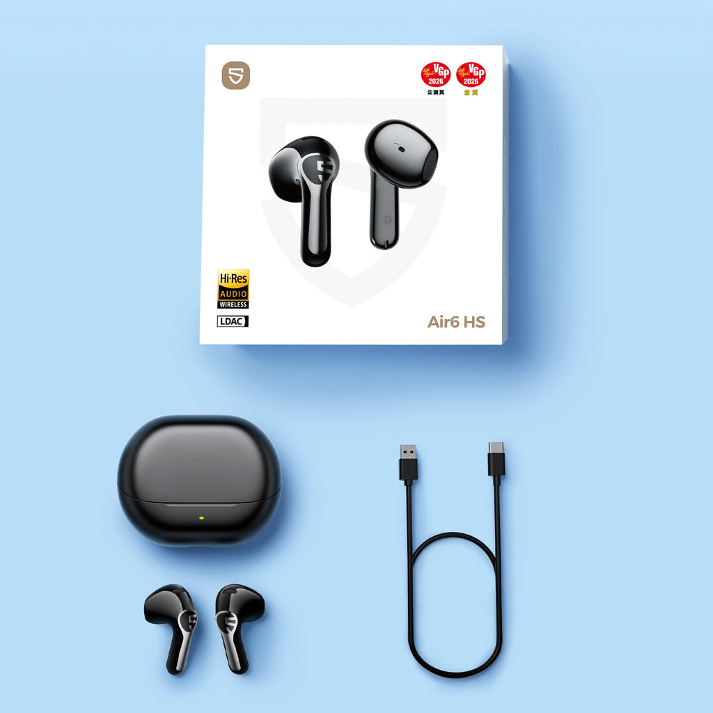 Auriculares TWS SOUNDPEATS Air6 HS Bluetooth 6.0 LDAC Hi-Res