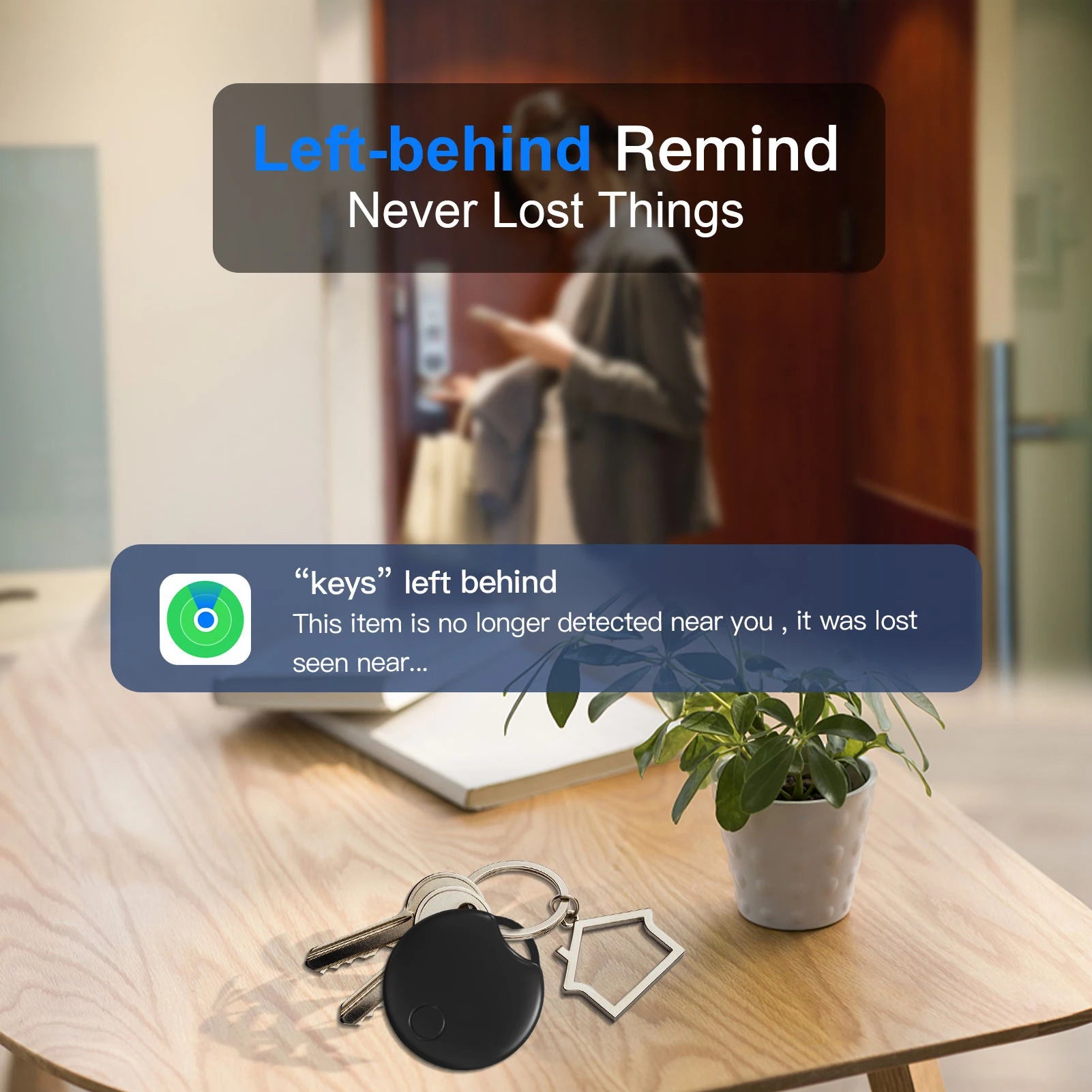 Rastreador Bluetooth Antipérdida compatible con Apple Find My