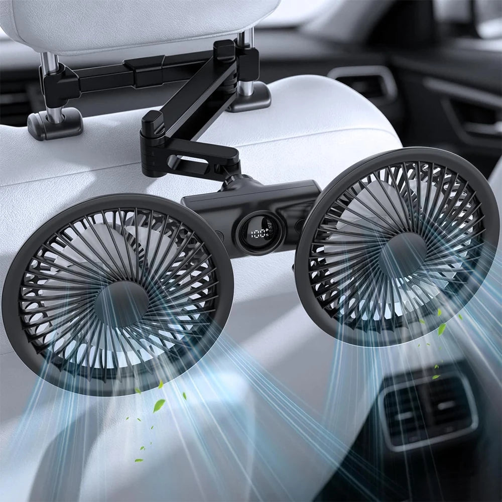 Ventilador para Auto 360° de 3 Velocidades USB