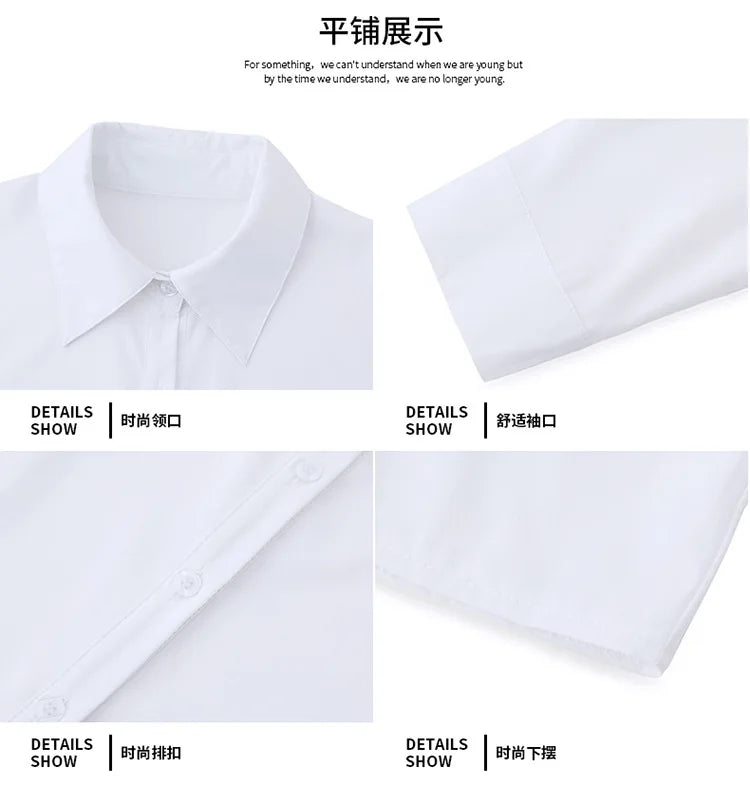 Blusa Elegante de Gasa con Botones para Mujer