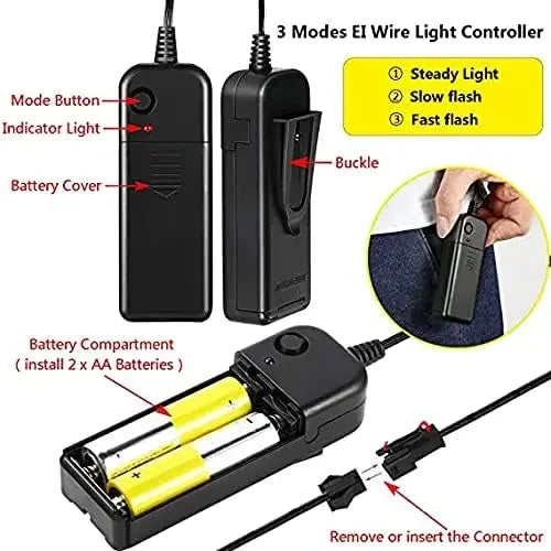 Máscara de Halloween Poptrend, máscara con luz LED, máscara aterradora para Festival, Cosplay, disfraz de Halloween, fiestas de disfraces, regalo de Carnaval