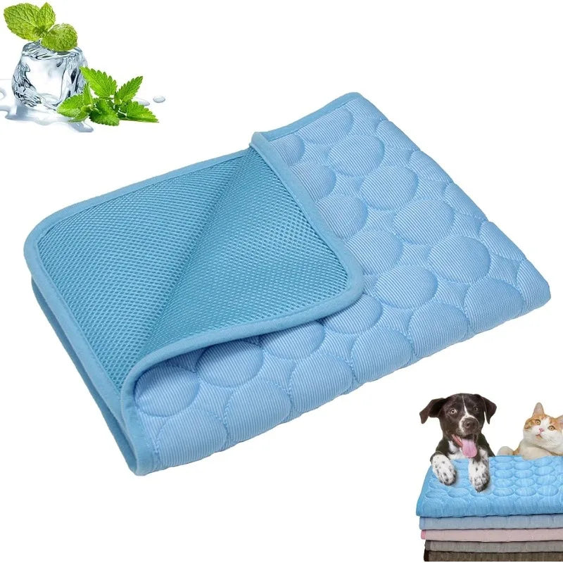 Alfombra Refrescante para Mascotas, Autoenfriante, Impermeable, para Perros y Gatos, Cama, Almohada, Cojín para Uso en Interiores y Exteriores
