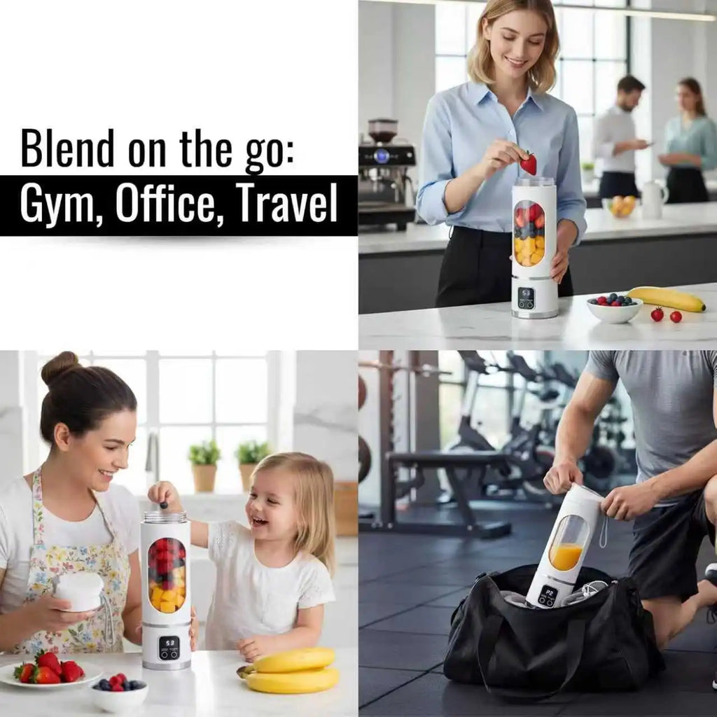 Licuadora Portátil USB para Jugos, Batidos y Milkshakes