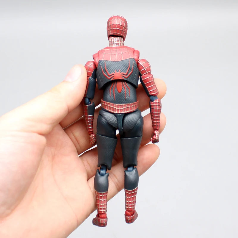 Figura de Acción de Spiderman de 14 cm de Hot Toys - Versión Peter Tobey Maguire Anime Shf, Modelo Articulado, Muñeco Coleccionable, Regalo