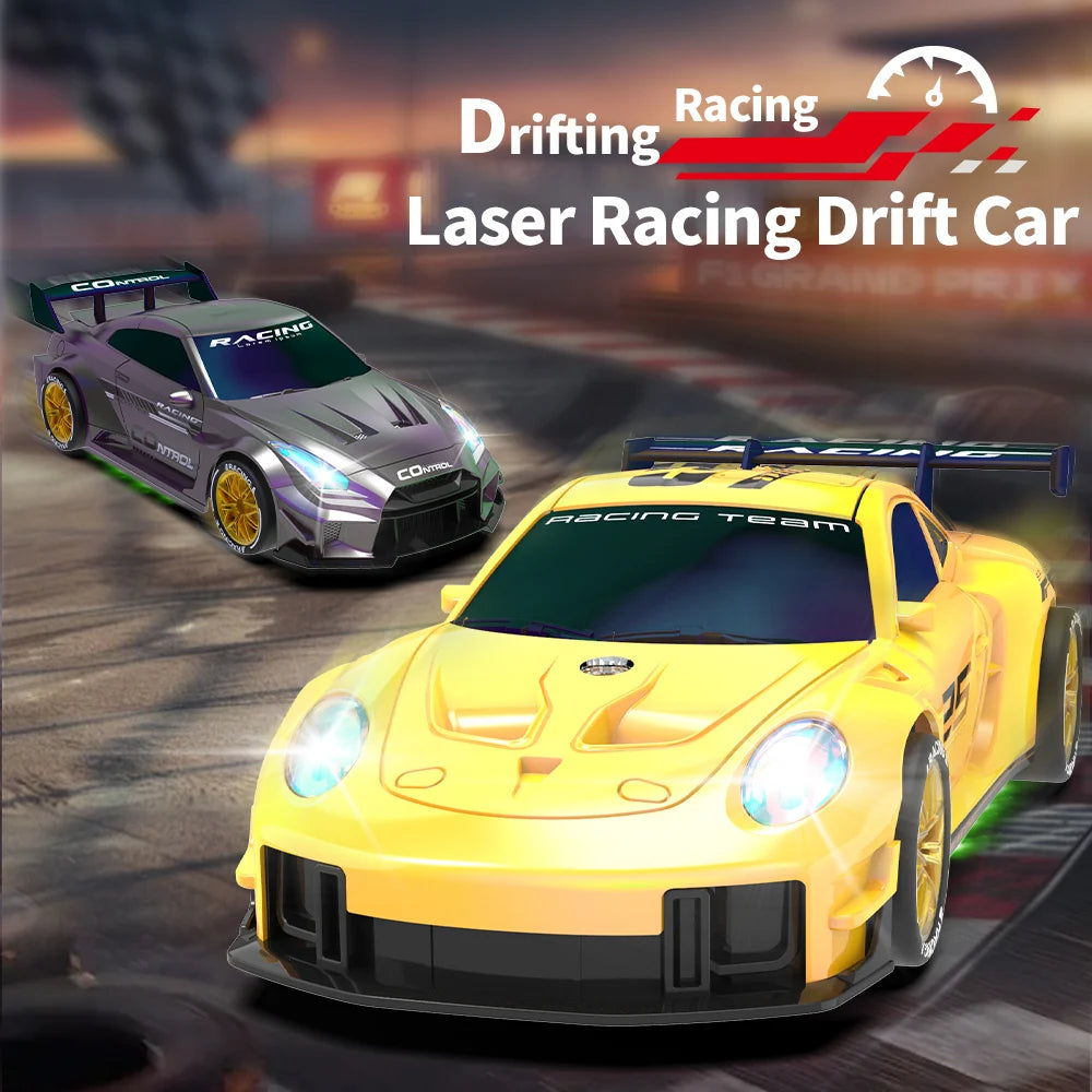 Mini Coche RC de Drift, 2.4G 4WD, Alta Velocidad con Luces LED