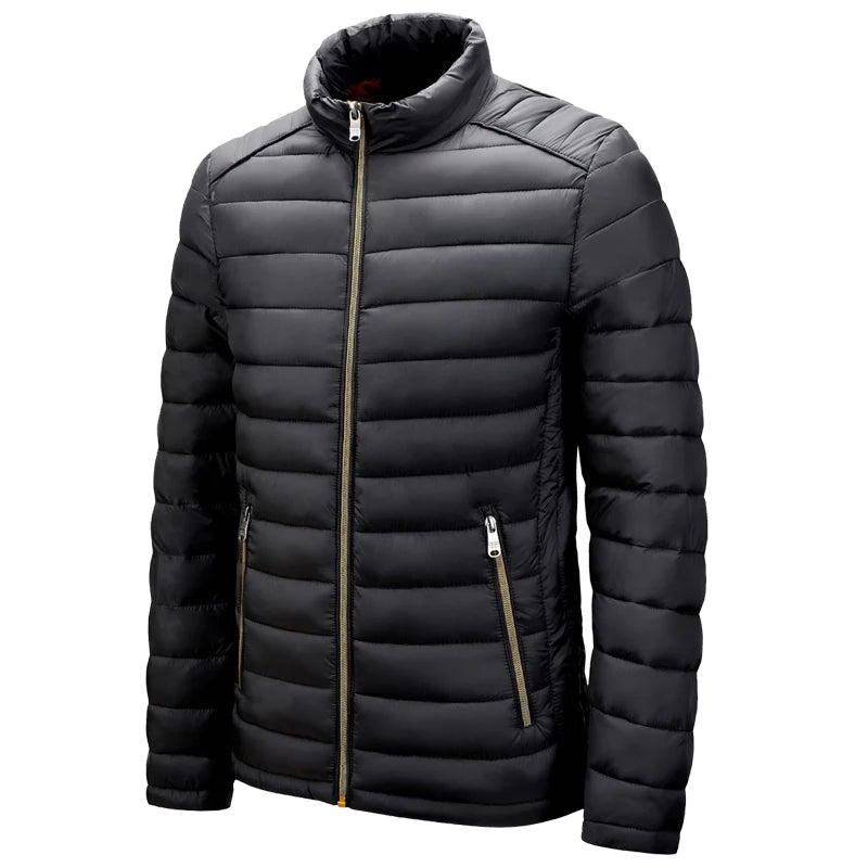 Chaqueta Acolchada con Capucha para Hombre – Abrigo de Invierno
