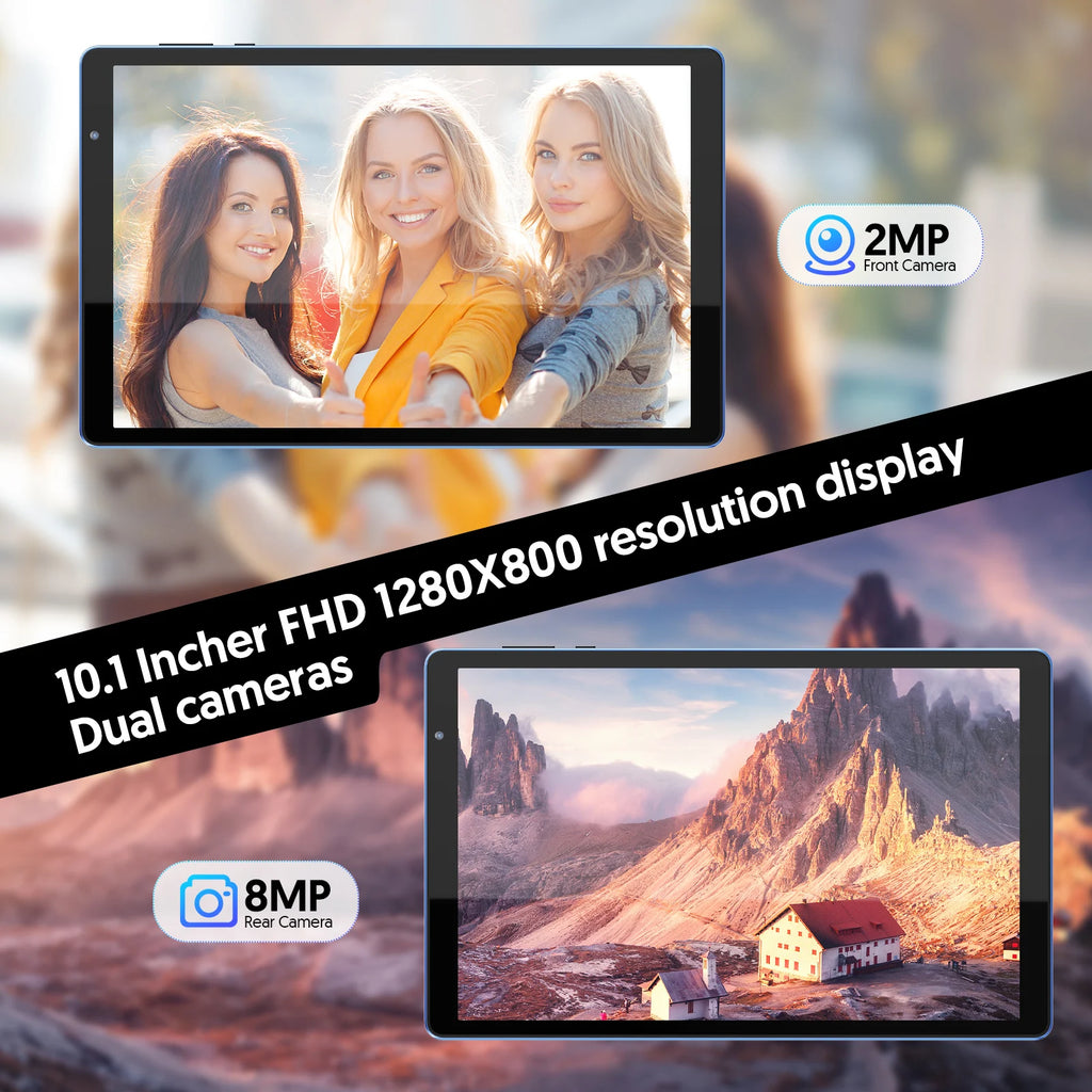 Tablet Android 14 de 10.1": 4GB RAM, 32GB ROM, Quad-Core, 6000mAh