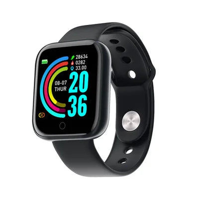 Reloj inteligente D20Pro para hombres y mujeres, reloj deportivo con seguimiento de actividad física, Monitor de ritmo cardíaco y presión arterial, reloj inteligente resistente al agua para Android IOS