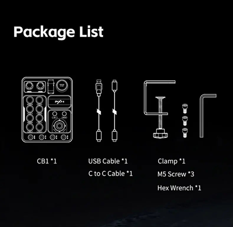 La caja de control central PXN-CB1 admite computadoras PC, con luces RGB personalizadas y 30 botones programables