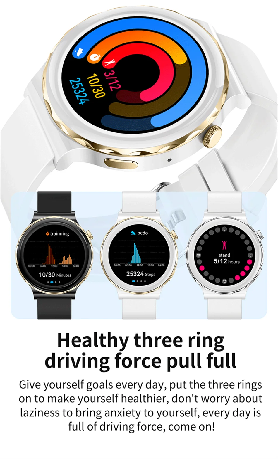 Smartwatch AMOLED ECG+PPG Mujer Impermeable