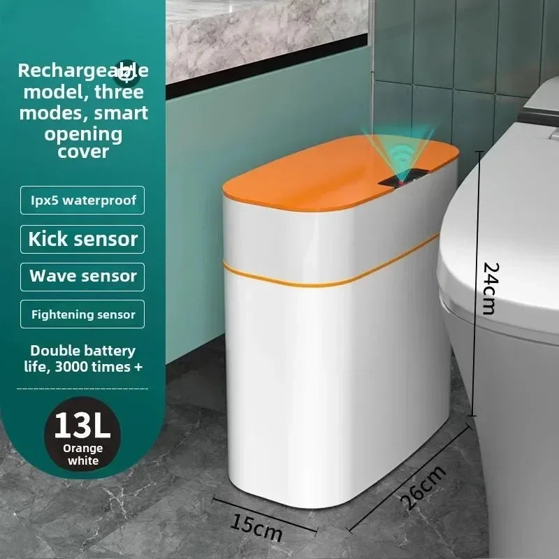 Papelera inteligente con sensor y apertura automática