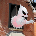 Fantasma de ventana gigante grande de 70cm, fantasma aterrador de Halloween que viene fuera de la ventana, fiesta inflable, decoración de césped y jardín exterior