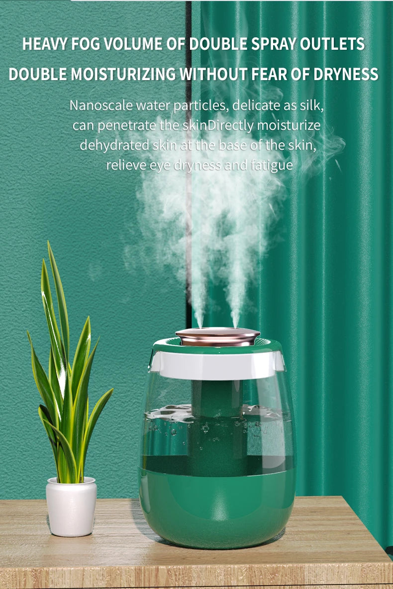 Humidificador Doble Pulverización Pantalla Digital