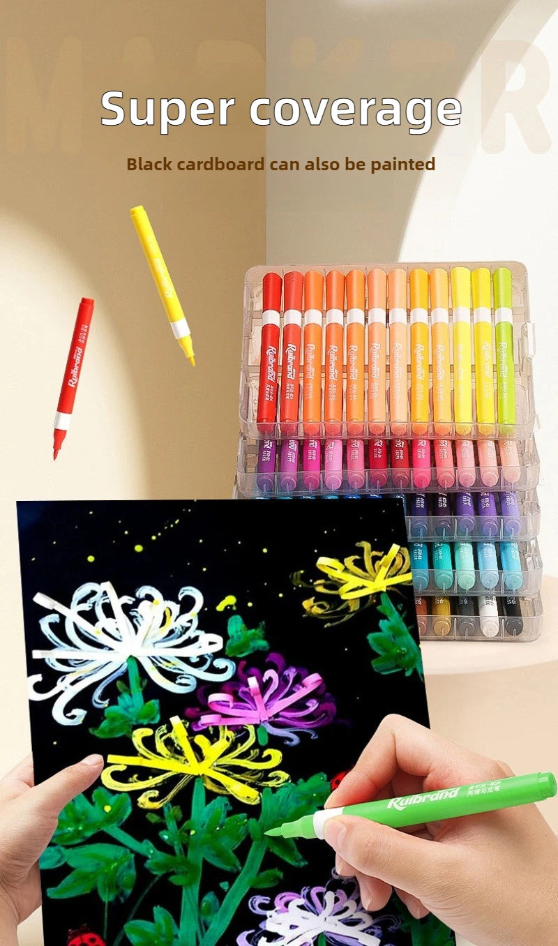 Set de Pinturas Acrílicas Lavables 24 a 60 Colores para Arte