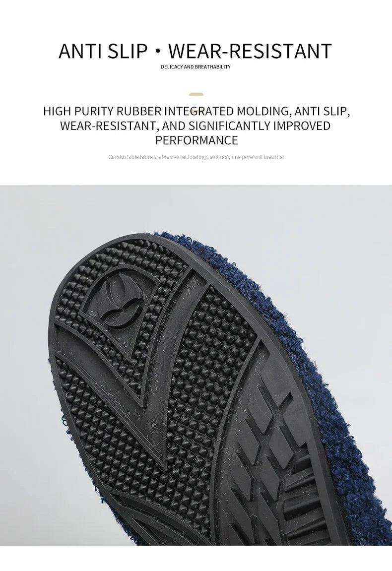 YRZL zapatos de algodón de invierno para hombre, zapatillas de invierno ligeras con cordones cálidos, mocasines de algodón para el hogar y el dormitorio de felpa, zapatos cálidos para hombre