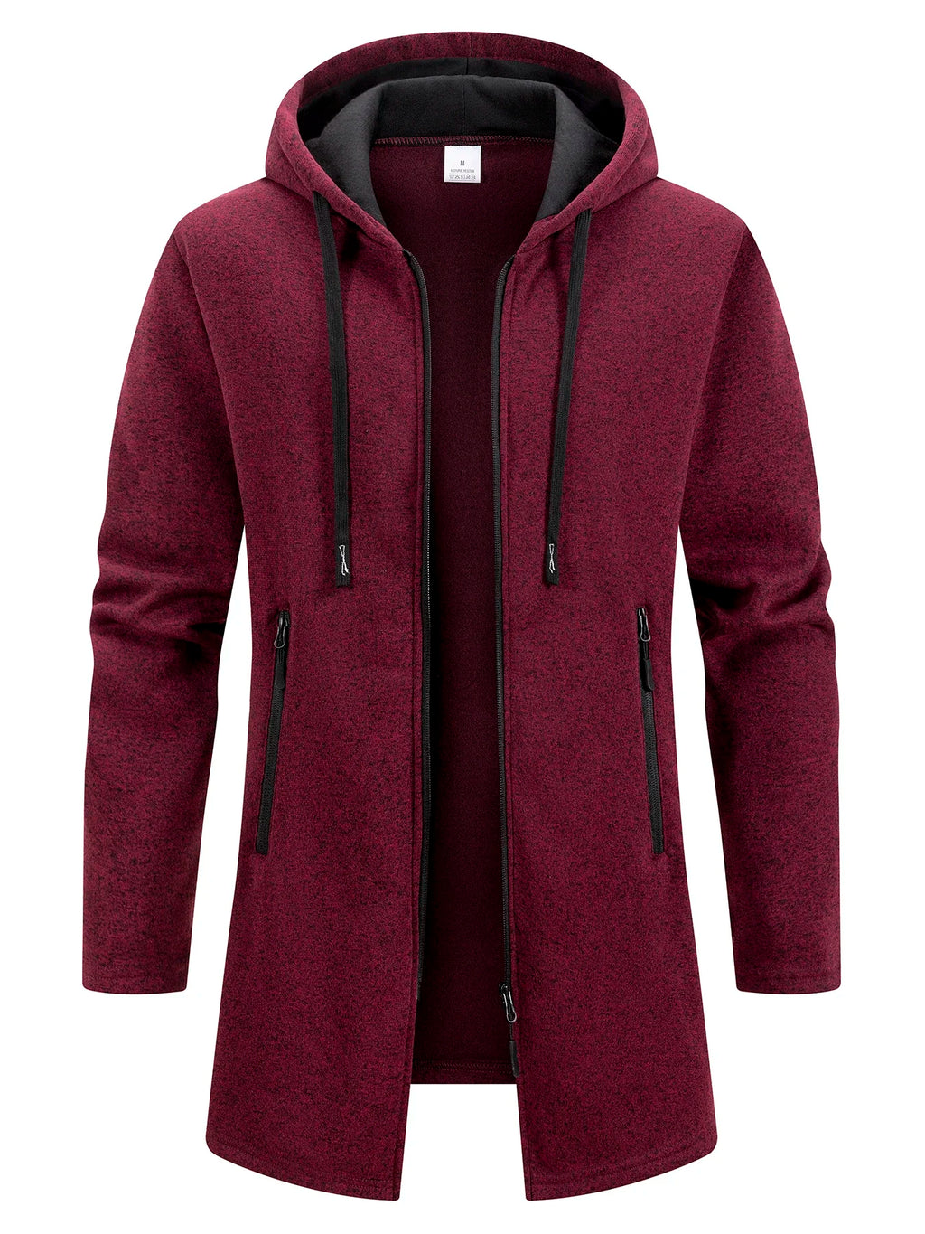 Chaqueta con Capucha y Cremallera para Hombre – Abrigo Polar