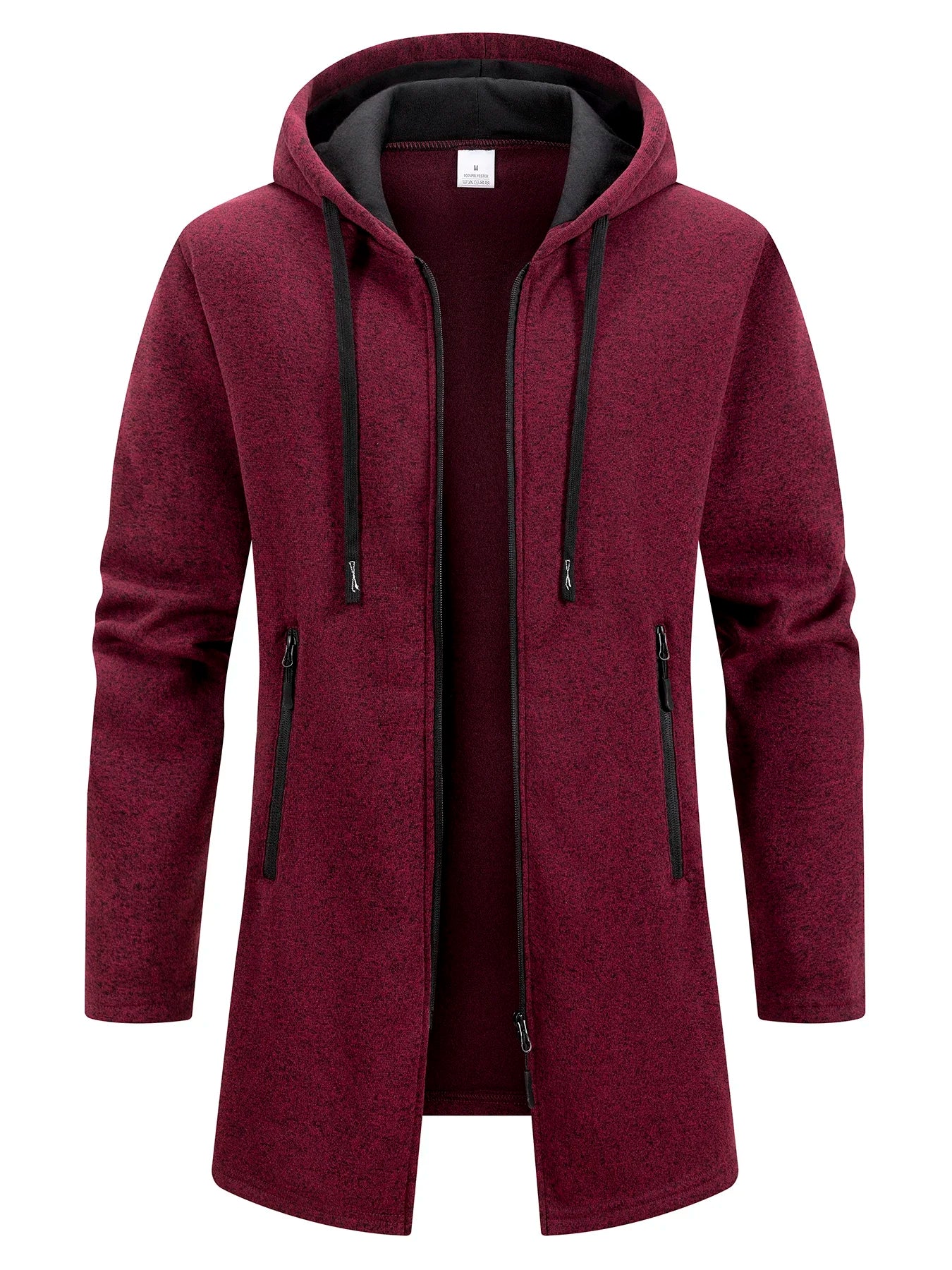 Chaqueta con Capucha y Cremallera para Hombre – Abrigo Polar