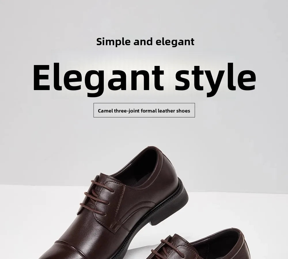 Golden Camel Zapatos informales para hombre, cómodos, antideslizantes, de cuero, con suela suave, zapatos planos para caminar, zapatos de vestir ligeros