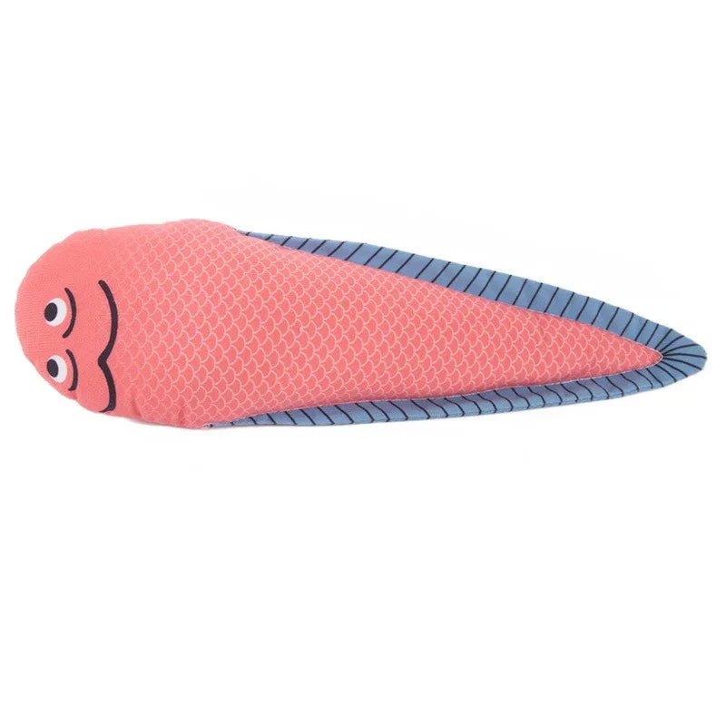 1 pieza de juguete creativo para gatos con forma de pez, resistente a mordeduras, hierba gatera, juguetes para masticar para mascotas, suministros de interacción para mascotas, favores para gatos