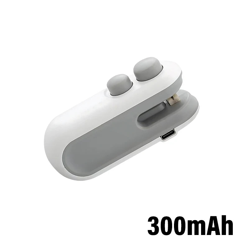 Mini sellador de bolsas de plástico de mano con batería integrada, máquina selladora de calor portátil para bolsas de alimentos, máquina de apertura, utensilios de cocina