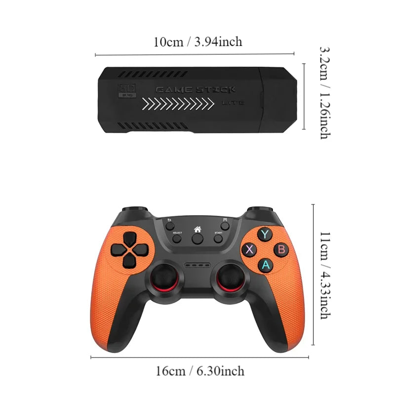 NUEVA Consola de Videojuegos X2 Ultra con Controles Inalámbricos Dobles de 2.4G, 4K HD, 30000 Juegos Retro, Biblioteca de 128G, Regalo de Navidad