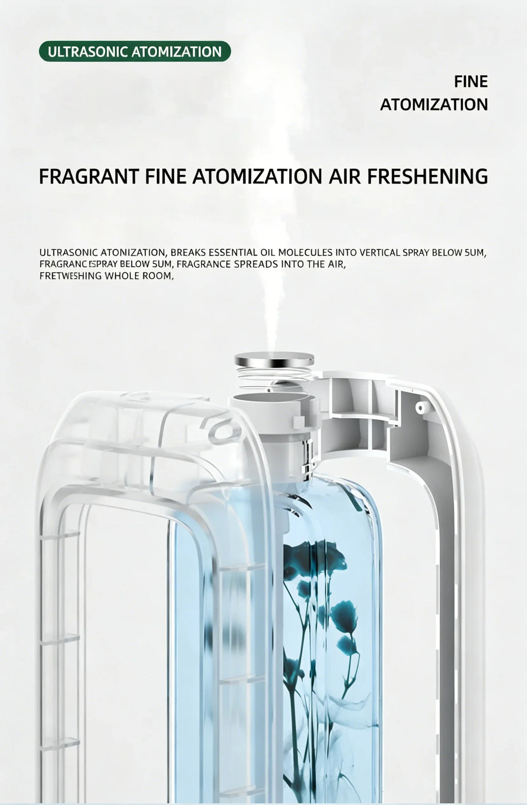 Difusor de Aroma Automático con 6 Modos para Hogar, Hotel y Baño