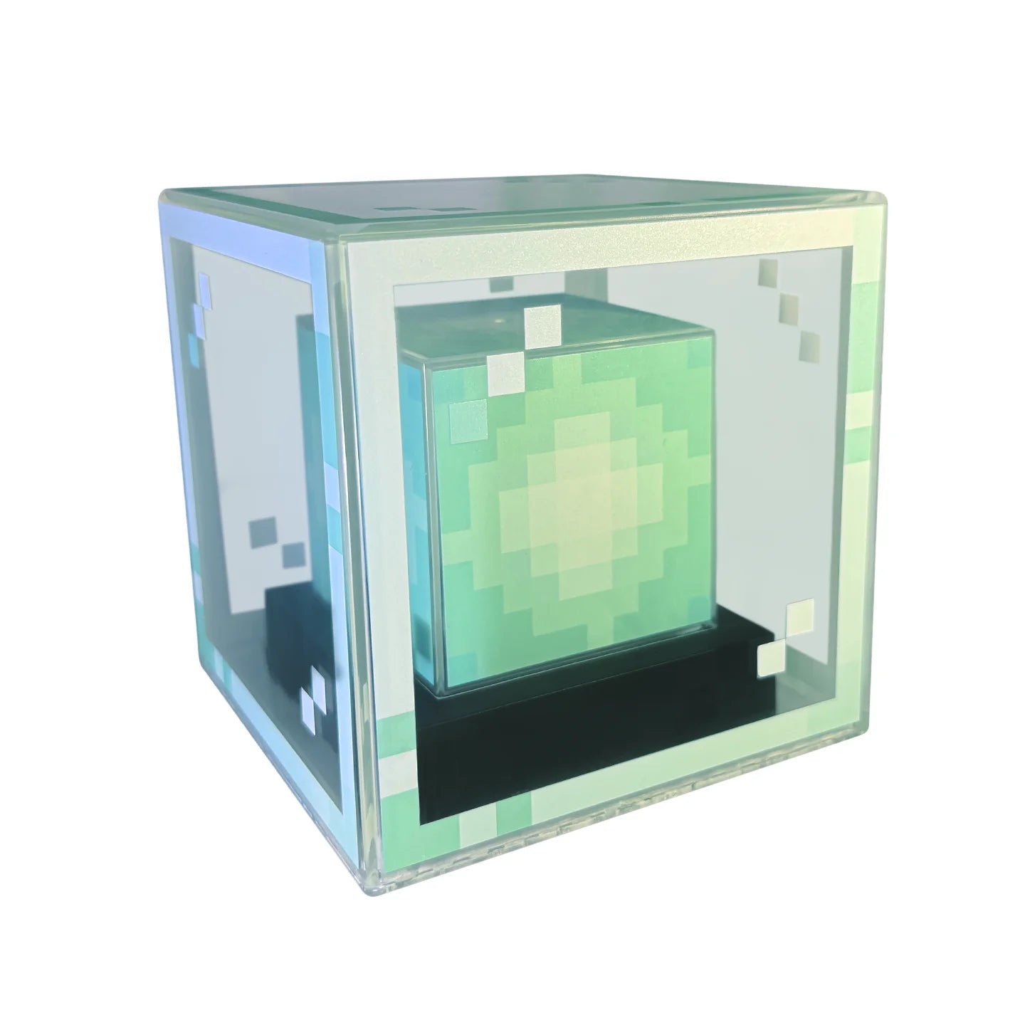 Lámpara de baliza estilo píxel, luz nocturna de escritorio, atmósfera de ordenador brillante, adorno de juego, regalo, iluminación decorativa recargable