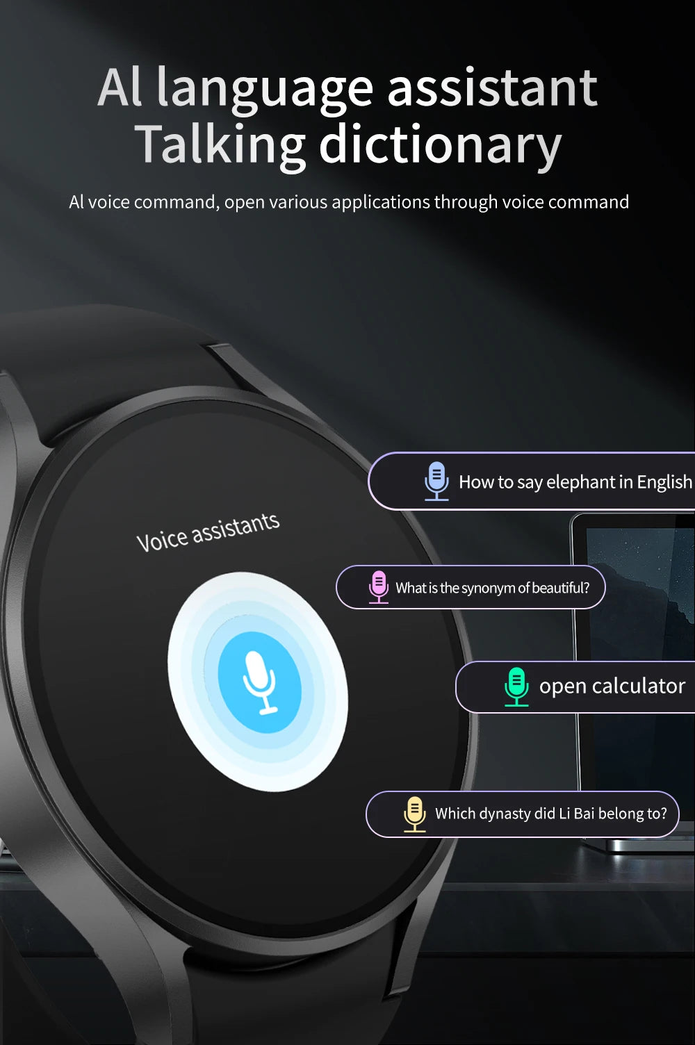 Reloj Inteligente GPS 6 Asistente de Voz