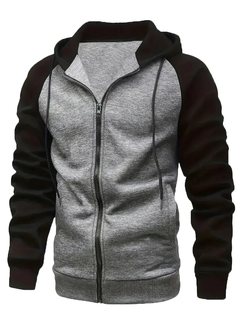 Buzo con Capucha y Cremallera Unisex Talla Grande
