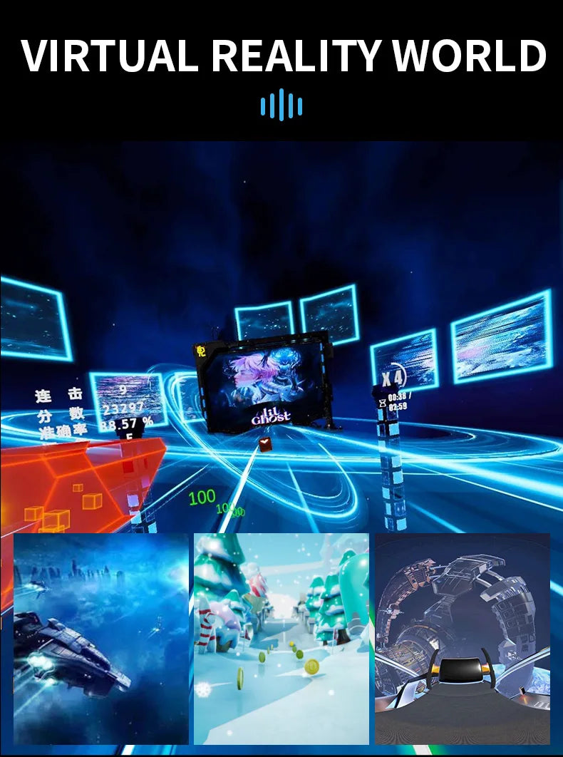 Shinecon Viar gafas de realidad Virtual VR auriculares dispositivo 3D casco gafas lentes para teléfono inteligente juego celular conjunto móvil