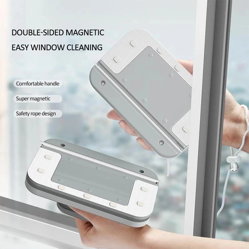 NUEVO Cepillo Magnético Limpiador de Ventanas de Doble Cara con Descarga Automática de Agua, Limpiacristales, Herramientas de Limpieza para el Hogar