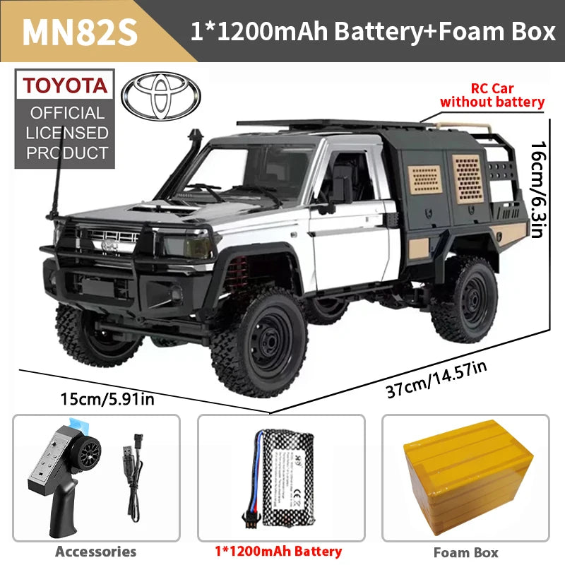 ZWN MN82 MN82S LC79 1/12 camioneta corta RC a escala completa 4WD Control remoto escalada todoterreno coche juguetes para niños regalos de navidad