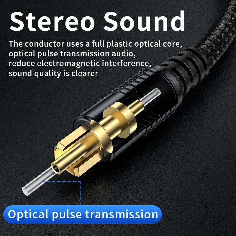Unnlink SPDIF Cable de Audio óptico Digital HIFI 5,1 Toslink Cable para TV box PS4 altavoz Blu-ray Xbox 360 amplificador Subwoofer