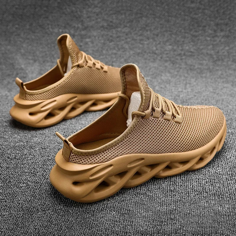YRZL medias zapatillas de deporte para hombre, zapatos casuales de moda, zapatillas deportivas ligeras de punto transpirable para exteriores, zapatillas para caminar con amortiguación