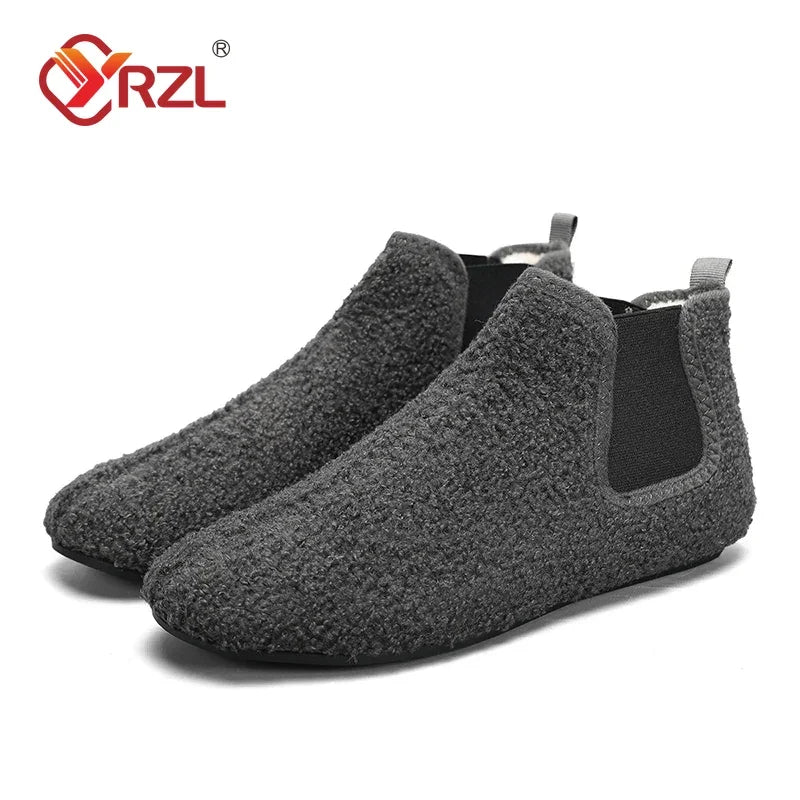 Zapatillas de Algodón de Invierno para Hombre YRZL Antideslizantes