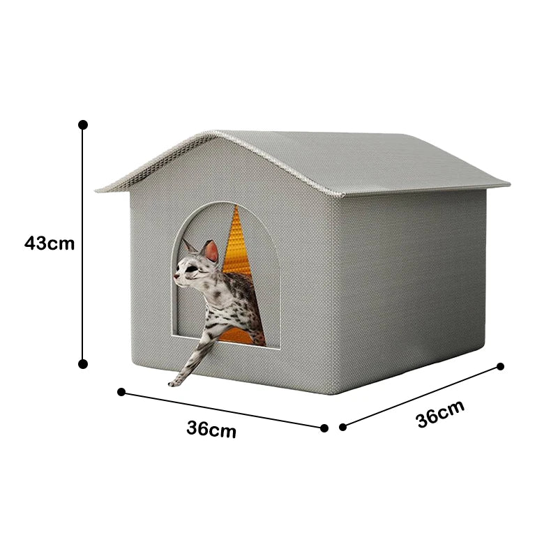 Casa Plegable para Mascotas — Refugio Impermeable Interior y Exterior