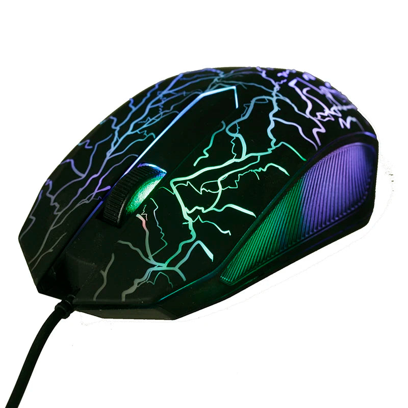 Ratones de ordenador de 3200DPI, ratón profesional LED colorido para videojuegos, ultrapreciso para Gamer Dota2 LOL, ratón ergonómico con cable USB