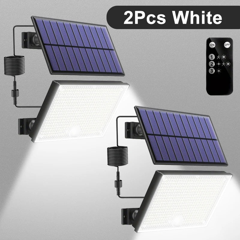 Luz Solar LED 400 con Sensor de Movimiento para Exterior