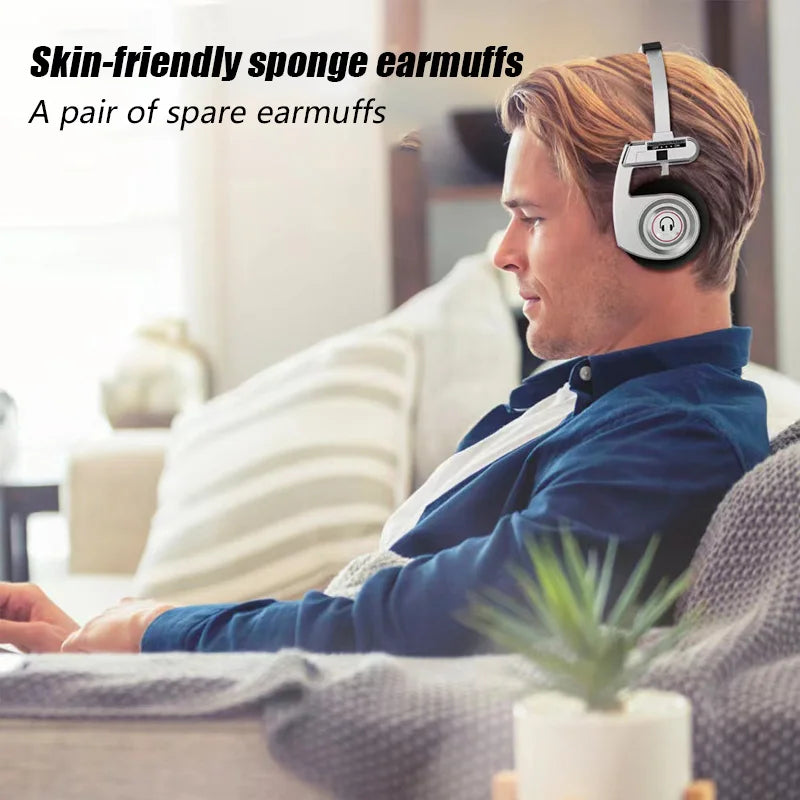 Auriculares Bluetooth Retro Plegables con Cancelación de Ruido ANC