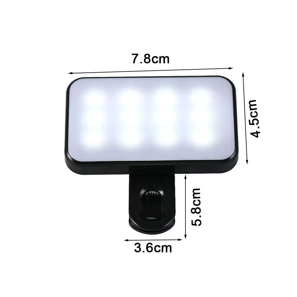 Mini Luz LED para Selfie Portátil con Clip