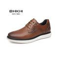 Zapatos de Hombre, Zapatos Casuales de Marca de Lujo, Cómodos, con Cordones, Estilo Ejecutivo, Zapatos de Vestir BHKH