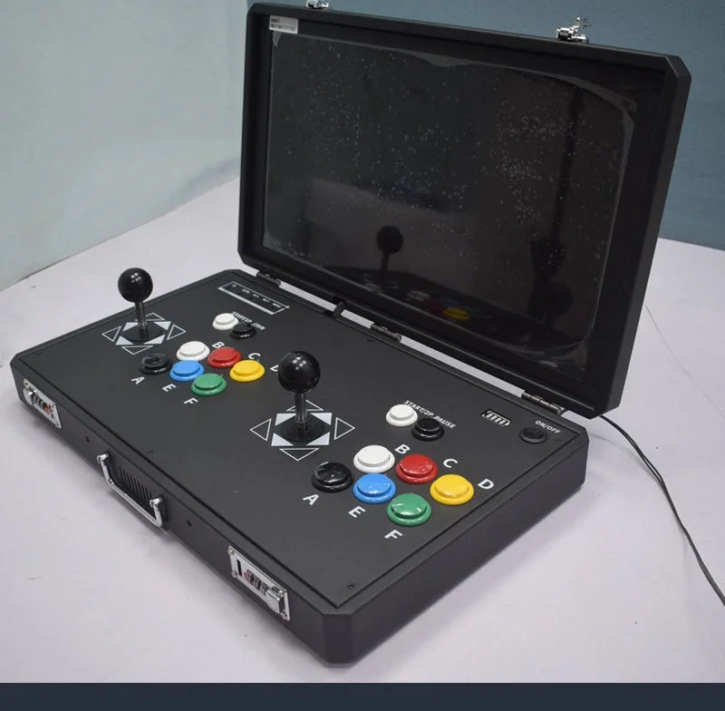 Máquina de Juegos Portátil de 20 Pulgadas, Plegable, con Doble Joystick, Sistema Dual, Máquina Integrada de Arcade para el Hogar, Pandora Moonlight Box