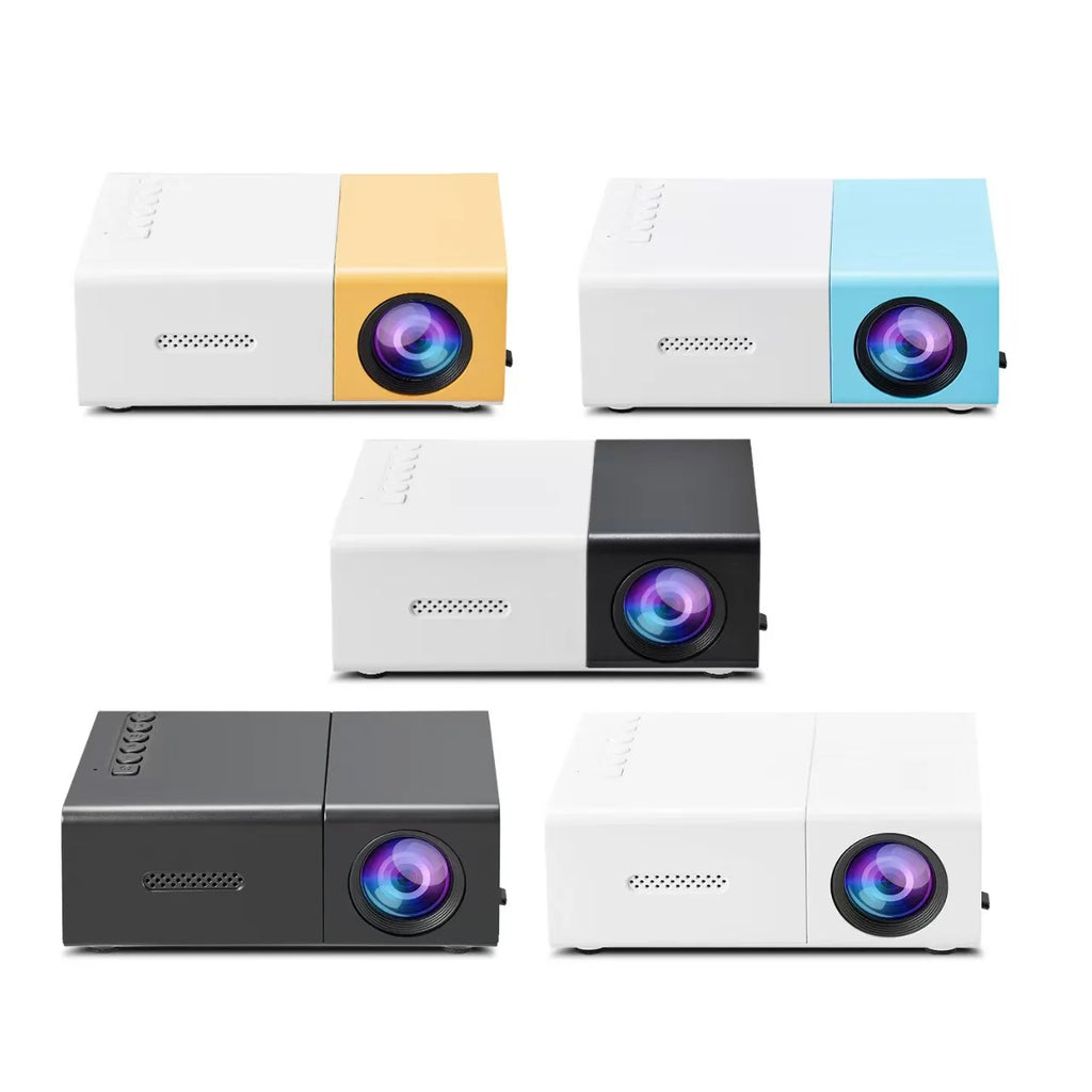 Mini Proyector Portátil FOCABO YG300, Audiovisual 4K, LCD Inteligente HD, Proyección de Pared para el Hogar