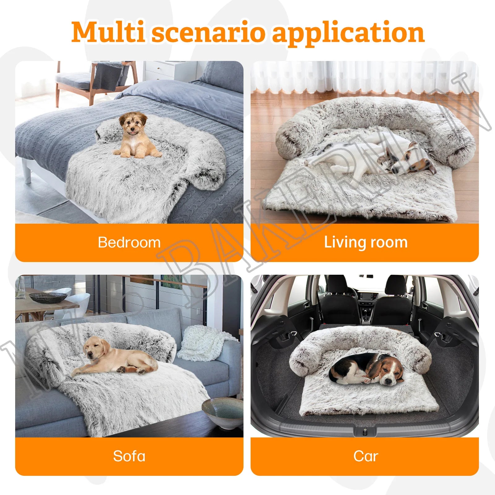 Cama Sofá para Mascotas Lavable con Nido Cálido