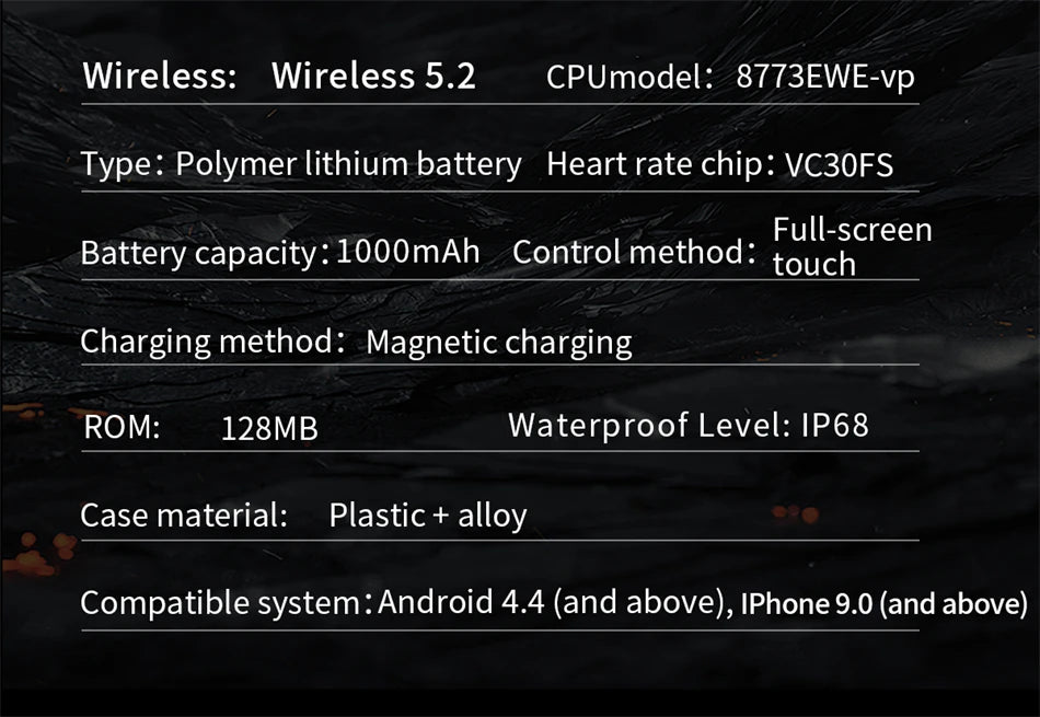 Reloj Inteligente LIGE con Linterna y Batería 1000mAh