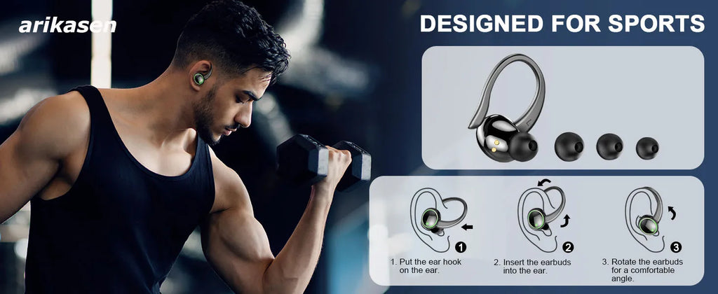 Auriculares Bluetooth 5.3 Graves Pantalla LED 48H