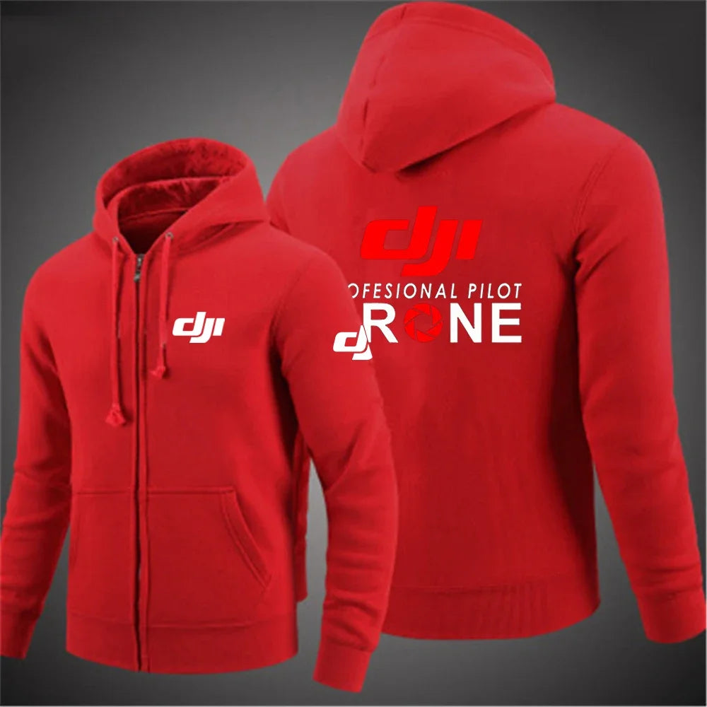 Sudadera con Capucha DJI Pilot para Hombre, Color Sólido