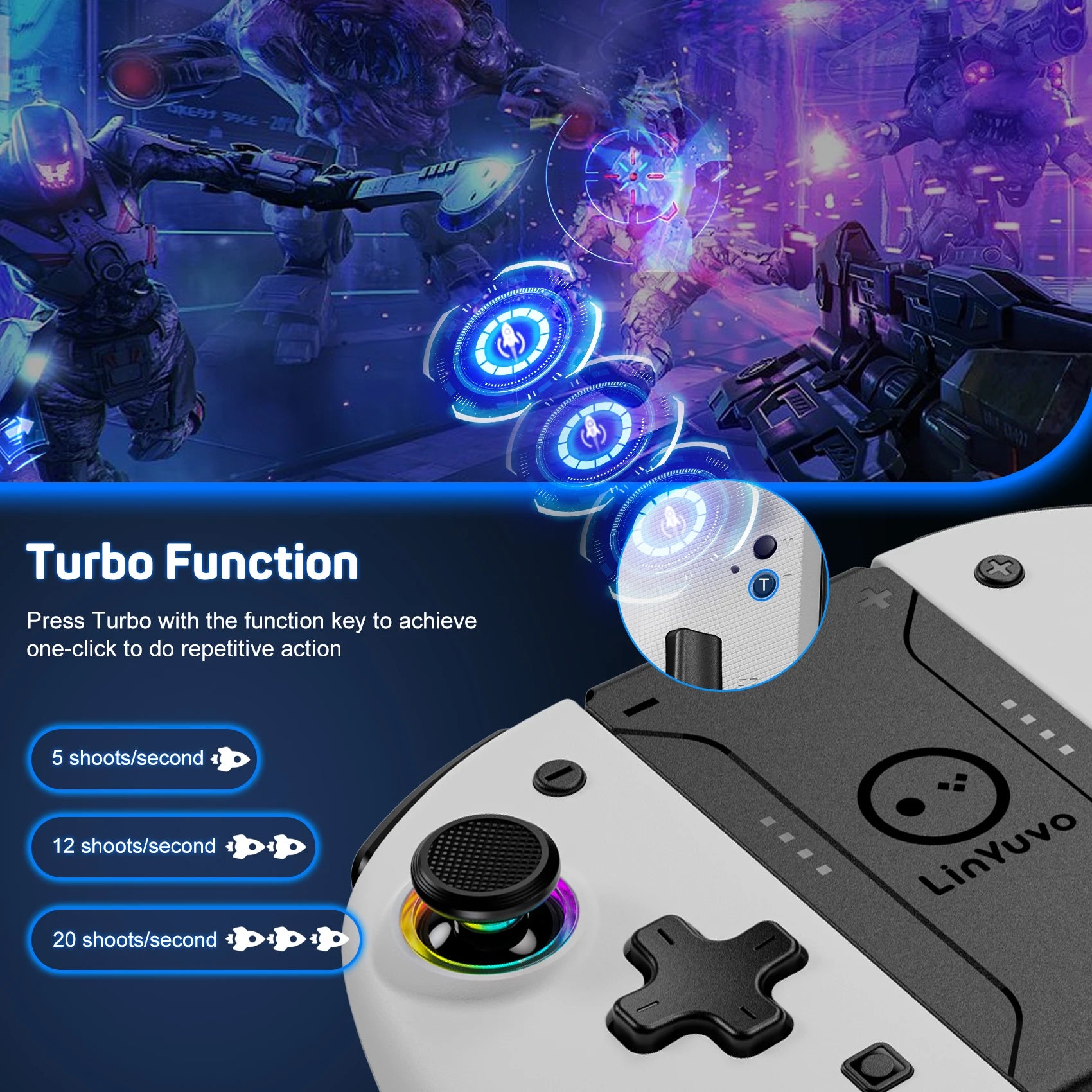 Control Inalámbrico Bluetooth para Nintendo Switch, OLED y Lite, Gamepad, Accesorios de Juego, Mando