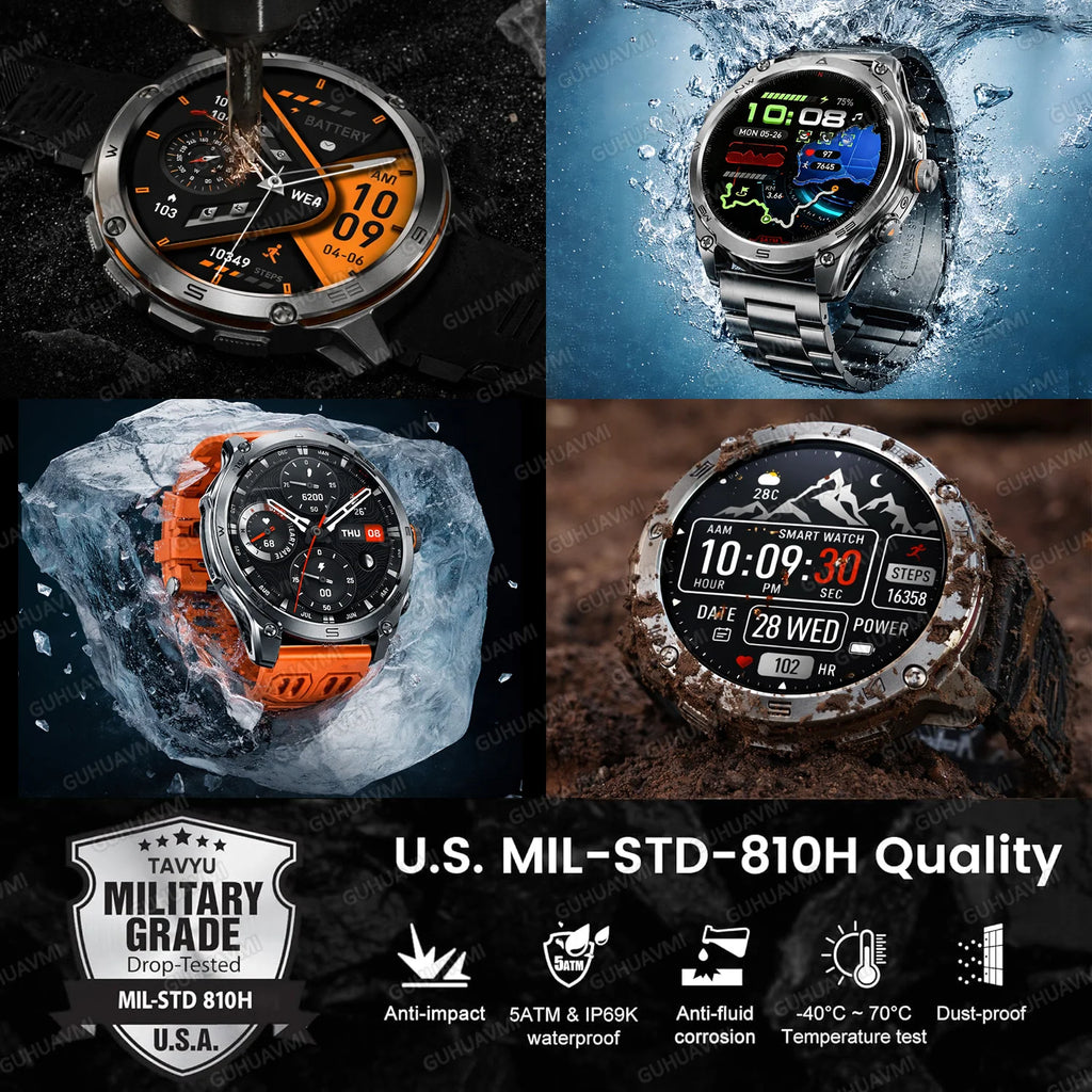 Reloj Inteligente GPS Militar 170+ Deportes